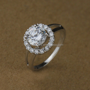 Missjewelry 2 gramos anillos de diamantes 14 K chapado en oro blanco <span class=keywords><strong>platino</strong></span> plata 925 anillos <span class=keywords><strong>precio</strong></span> - Product Image 1