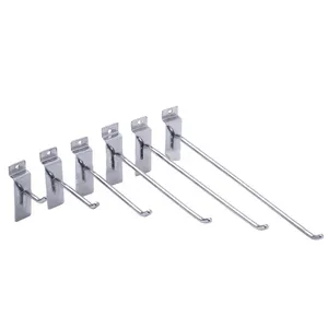 Металлические крючки Slatwall, одинарный провод, продукция для демонстрации, крючки slatwall, диаметр