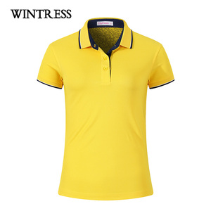 <span class=keywords><strong>Polo</strong></span> da <span class=keywords><strong>Donna</strong></span> all'Ingrosso con Colletto e Polsini di Diversi Colori, Camicia <span class=keywords><strong>Bianca</strong></span> in Cotone Personalizzata dalla Cina - Product Image 3