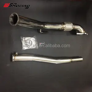 لشركة فولكس فاجن جولف 5 جولف 6 GTI 2.0TFSI 3 بوصة downpipe 304 الفولاذ المقاوم للصدأ العادم الأنابيب