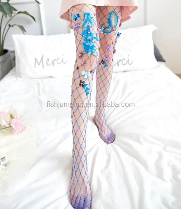 Heiße verkaufende Stickerei sexy chinesische Mädchen Strumpfhosen