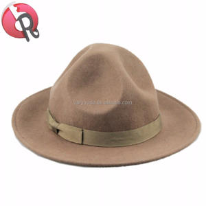 Cổ Điển Rộng Vành Len Cảm Thấy Mũ Fedora Núi Núi Len Cảm Thấy Mũ - Product Image 4