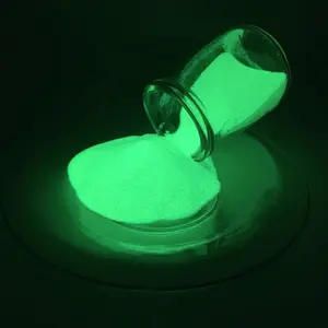Rapide D'absorption de la Lumière Jaune Vert Phosphorescent Pigment Photoluminescent Lueur dans la Poudre Noire JPG-396 pour Moulage Par Injection