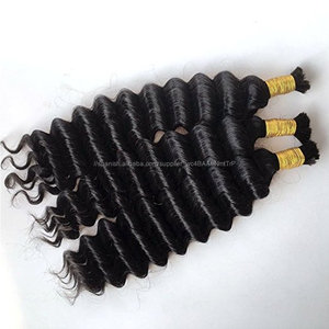 <span class=keywords><strong>l</strong></span> sin brasileño de la trama de la onda profunda cabello humano trenzado a granel Remy trenzas de cabello humano puede - Product Image 2