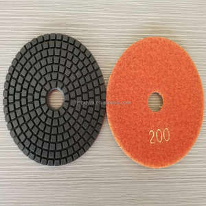 高性能4英寸金刚石抛光垫钩环背衬砂砾50-3000用于湿地板抛光混凝土大理石花岗岩 - Product Image 4