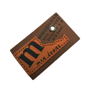 Logo merek ukiran Laser personalisasi penambal label tampilan kulit jahit kustom untuk Denim - Product Image 6