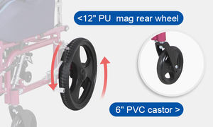 Kaiyang-silla de ruedas KY958LC-C para niños, ligera, de aluminio, con reposapiés desmontable y elevador - Product Image 5