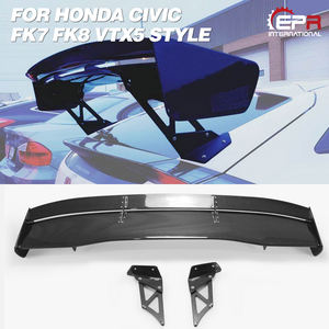 ไฟเบอร์กลาส FRP สำหรับ Honda Civic FK7 FK8 VTX5สไตล์สปอยเลอร์ด้านหลัง GT - Product Image 2