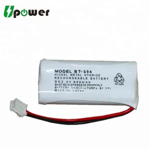 2.4V 800mAh NIMH Replacement BatteryためUniden BT694 BT-694 Cordless Phone