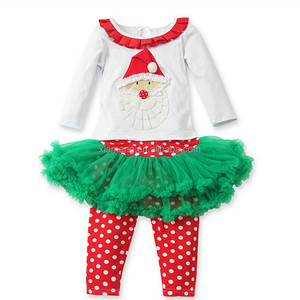 Trade assurance wholesale baby girls lovely Christmas clothing baby girl Christmas dresses 2016 - Product Image 6