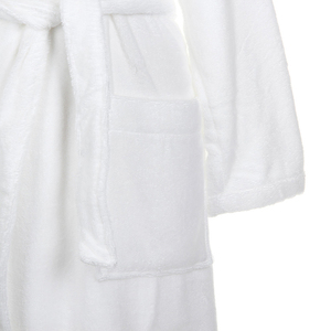 <span class=keywords><strong>En</strong></span> Stock Taille Personnalisée 100% Coton Col Châle Blanc <span class=keywords><strong>Éponge</strong></span> <span class=keywords><strong>Peignoir</strong></span> - Product Image 6