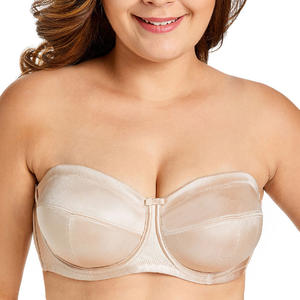 Commercio all'ingrosso delle Donne Imbottito Con <span class=keywords><strong>Ferretto</strong></span> Del <span class=keywords><strong>Reggiseno</strong></span> di Estate Traspirante Push Up di Alta Supporto <span class=keywords><strong>Reggiseno</strong></span> <span class=keywords><strong>Senza</strong></span> Spalline - Product Image 2