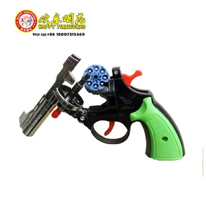 Pyro الاطفال لعبة بندقية سقف غطاء حلقة مسدس لعبة الألعاب النارية المصنعة في الصين fuegos artificiaces
