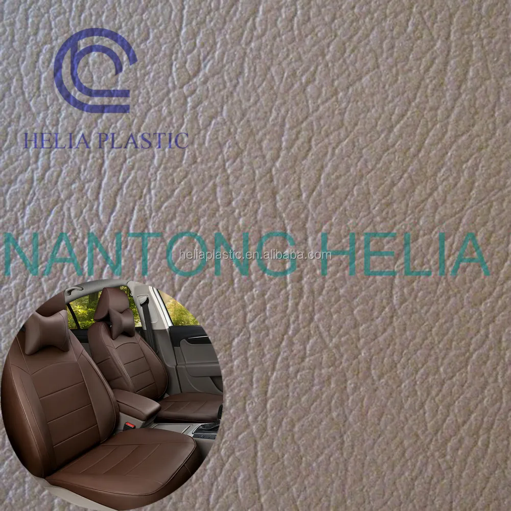 الصين الجلود السيارات مصنع العرض الساخن بيع PVC الاصطناعي سيارة غطاء مقعد Embosseing الجلود