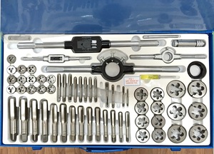 HSS thép hợp kim thép không gỉ 64pc tap chết thiết lập vít chủ đề cắt công cụ - Product Image 3