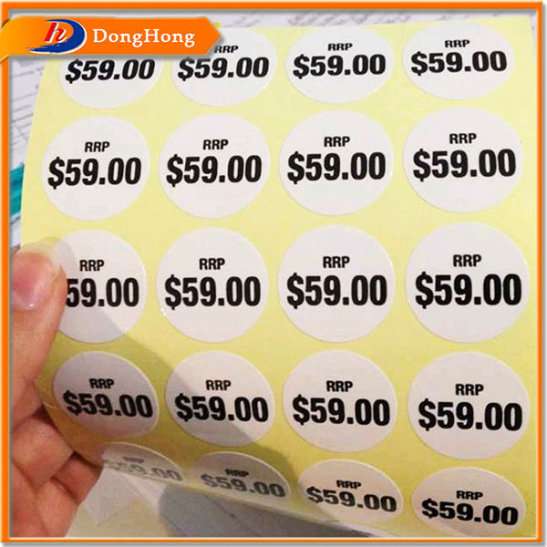 Тепловой этикетки, черный ценник