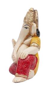 Polyresin Chúa Ganesh | <span class=keywords><strong>Ganpati</strong></span> Thần Tượng Cho Xe/Văn Phòng Trang Trí Nội Thất - Product Image 2