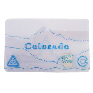 Tarjeta UV transparente para tarjeta de identificación, holograma de ventana, <span class=keywords><strong>pvc</strong></span>, de policarbonato - Product Image 5