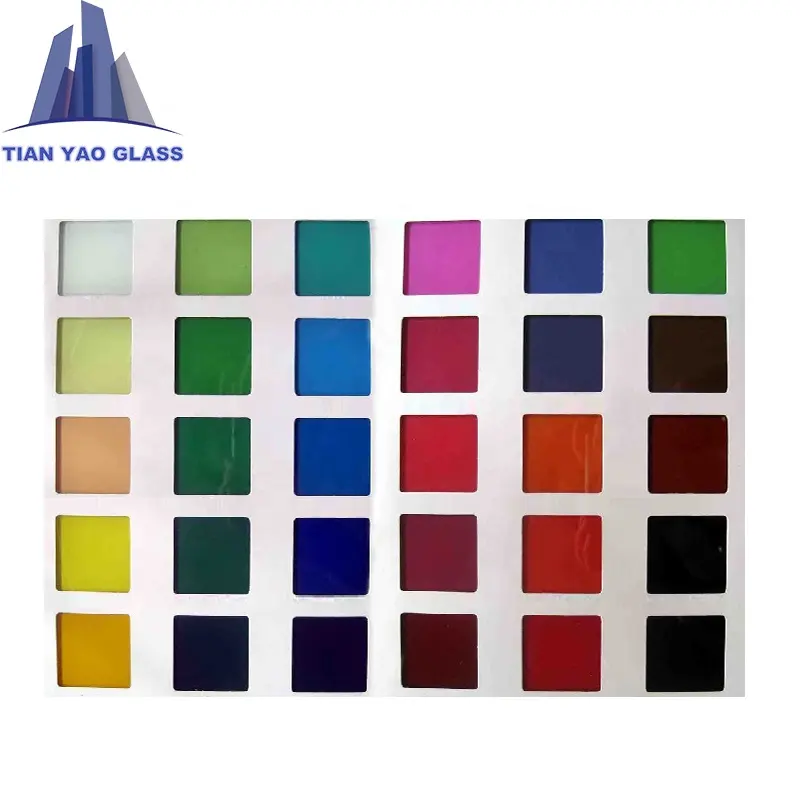 cheap price customized colored lacquered glass/painted glass for furniture