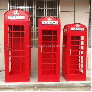Botou Hengsheng 2015 con recubrimiento de polvo rojo de metal de acero antiguo <span class=keywords><strong>londres</strong></span> cabina de teléfono - Product Image 1