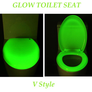 Siège de toilette moderne allongé à ouverture frontale, anti-bactérien, <span class=keywords><strong>lumineux</strong></span> la nuit, à fermeture douce, avec couleur personnalisable - Product Image 6