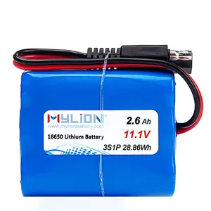 Mylion11,1v-batería de iones de litio para equipos eléctricos, 2600mah, 3S, 18650
