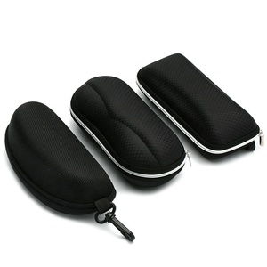 Wholesale Custom Logo Soft Glasses Zipper Big Box Black 2019 Sunglasses Case