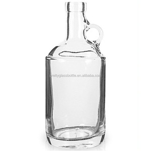 Nhà Máy Bán Sỉ Bình Sữa Rượu Thủy Tinh Rỗng Trong Suốt 1.75 Lít Bình Đựng Đồ Uống Có Tay Cầm Và Nắp Quầy Bar - Product Image 3