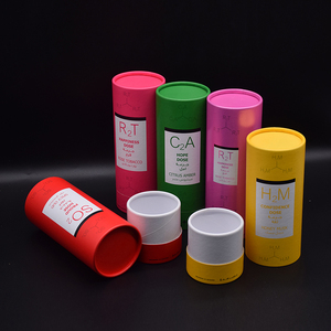 Custom Cylinder Packaging Paper Round Tube Box With Lid