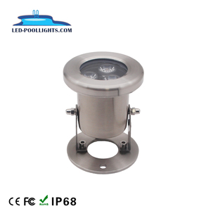 IP68 étanche 3W 9W 304SS a mené la lumière sous-marine 12V 24V sous la lampe de tache d'eau - Product Image 2