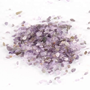 AAA Grade Amethyst Stone Chip, Crushed Crystal Quartz Pieces Irregular Shaped Stones, Gravel Gemstone Chips Beads