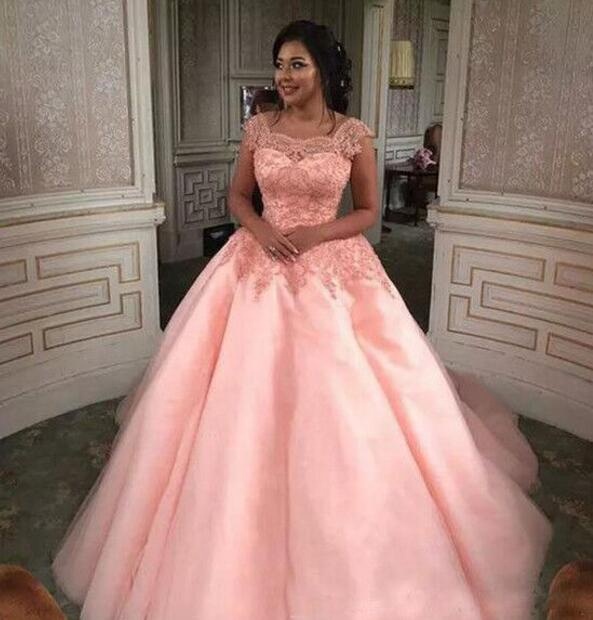 Elegant Princess Pink Wedding Dress Sakura Princess/Ball Gown