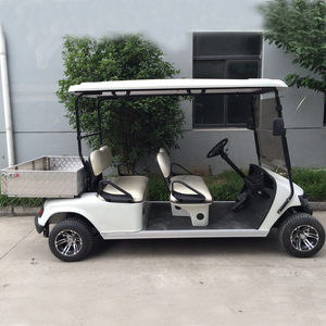Chariot de Golf utilitaire électrique motorisé 2 places avec longue boîte de chargement - Product Image 3