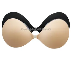 Soutien-gorge invisible en silicone, en tissu mat, de haute qualité, sans colle, transparent