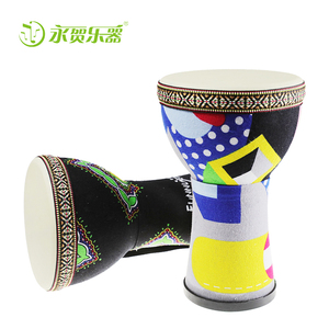 En gros percussions africaine 8.10.12 pouces <span class=keywords><strong>djembé</strong></span> tambour style national broderie motif tambour utiliser caisse en bois bébé jouets - Product Image 4