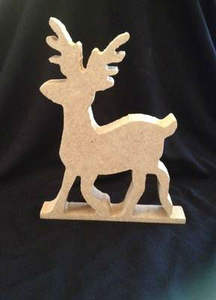 Decoración de árbol de Navidad con purpurina plateada con renos y estrellas Elegante centro de mesa de vacaciones para temporada festiva - Product Image 2