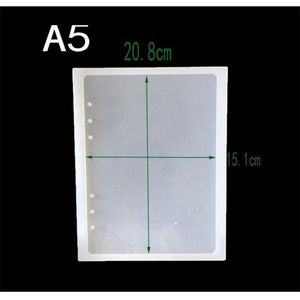 DIY <strong>Cake</strong> <strong>Tools</strong> Epoxy Jewelry Notebook Silicone Mold A5 A6 A7 Notebook Cover Silicone Resin Mold - Product Image 5