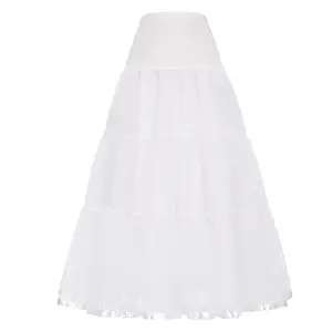 CL010421 Grace Karin Vrouwen Wit Lange Bridal Crinoline Onderrok Retro Vintage Swing Jurk Petticoat