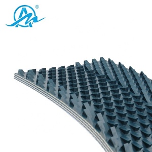 Di fronte triangolo dente di sega PVC marmo e ceramica nastro trasportatore - Product Image 4