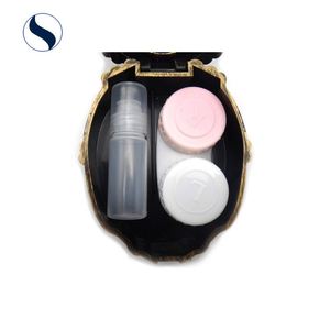 Neue Mode Großhandel Make-up Metall einseitig <span class=keywords><strong>Vintage</strong></span> Kompakt spiegel oval <span class=keywords><strong>Vintage</strong></span> mit Behälter