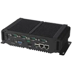 Endüstriyel bilgisayar ile 2 * lan RJ45 Gigabit Ethernet 64Gb SSD 2Gb ram intel CPU mini pc 4 * USB