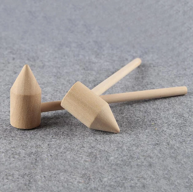 Оптовая продажа, специальный деревянный молоток, китайский бамбуковый молоток для вина, заостренный деревянный молоток 18 см