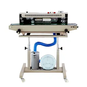 stainless steel air inflation nitrogen gas filling continuous band sealer