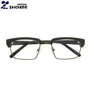 最畅销的男士眼镜架品牌醋酸纤维和金属眼镜 moq 12 件光学眼镜的图片男人