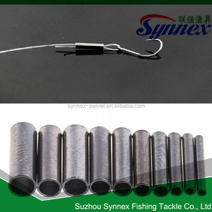 Manches de sertissage <span class=keywords><strong>à</strong></span> baril unique, 50 pièces, Leader de fil de pêche, connecteur de Tube en <span class=keywords><strong>cuivre</strong></span> 100% - Product Image 4