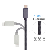 Cable de nailon trenzado para teléfono móvil, Cable de carga rápida Usb tipo C a tipo C, 60w, 65w, para Vivo Mi