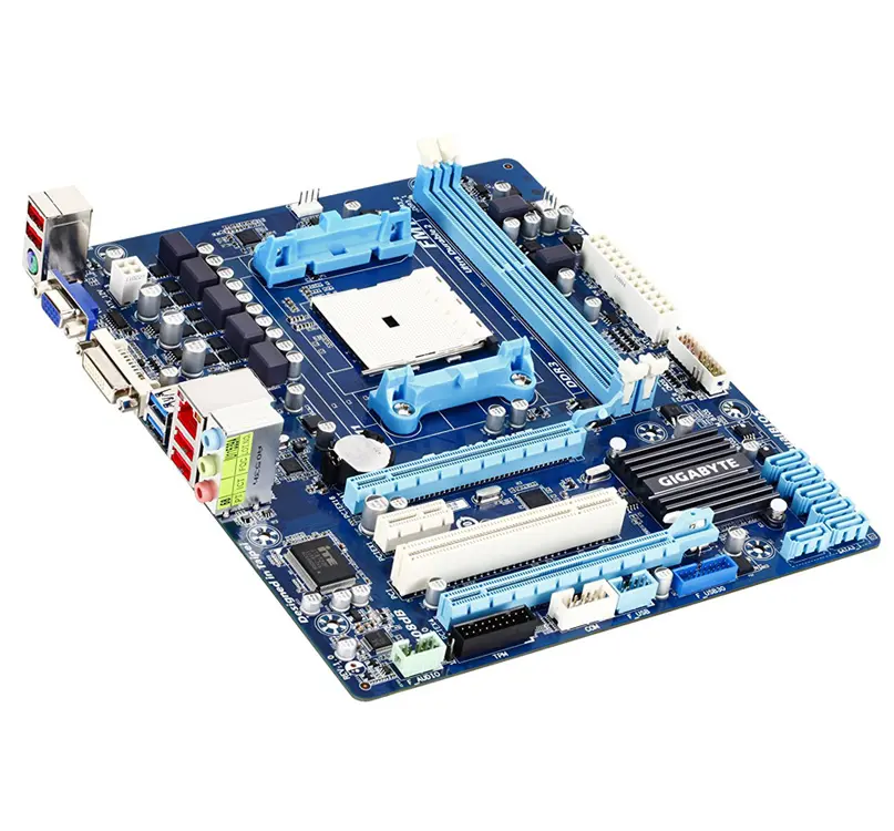 A75 Quad Core FM1 Motherboard untuk A75M-S2V Gigabit