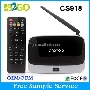 Cs918 Q7 Andoid 4.4 TV Box RK3188 2 G / 8 G Quad Core Smart Media Player HD Kodi entièrement équipé WiFi antenne TV Box