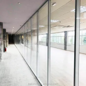 halumm双层玻璃铝制隔间带门式办公室的价格
