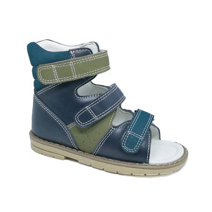 Импортная ортопедическая обувь из натуральной кожи для детей/Детские ортопедические сандалии оптом